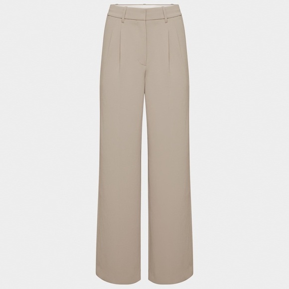 NWT💕 Aritzia The Effortless Pant Wider* Crepette - Nomad Taupe - Picture 1 of 7